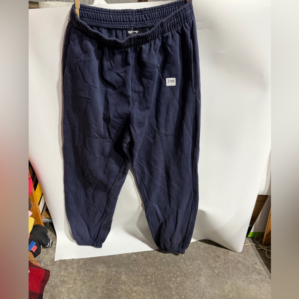 #3415-Mens Navy Blue Fleece Jogger Pants - Brand Unknown